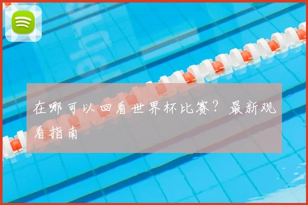 在哪可以回看世界杯比赛？最新观看指南